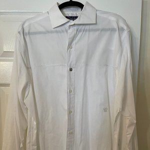 White Long Sleeve Men's Shirt